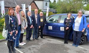 VSE Team and Graham Dean alongside John and Fiona Miles promoting Global Sight Solutions and Rotary Awareness.